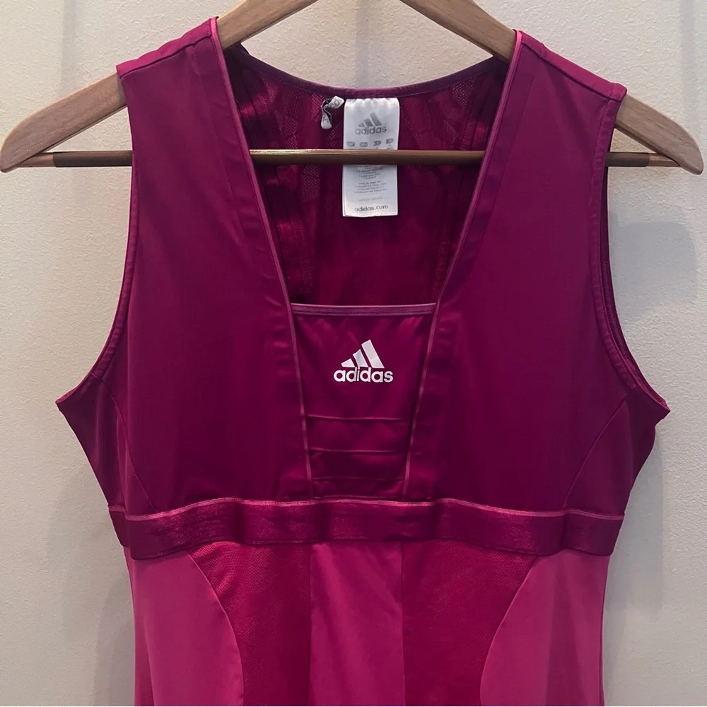 Adidas Women’s"Ana Ivanovic" Climacool Pink Magenta / Purple Tennis Dress Size M - Picture 2 of 9